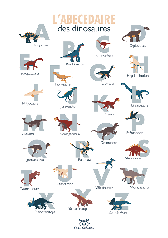 Abécédaires des dinosaures