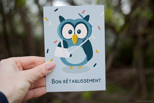 [CAR-RET-x-001-A6-BL] Carte Bon Rétablissement